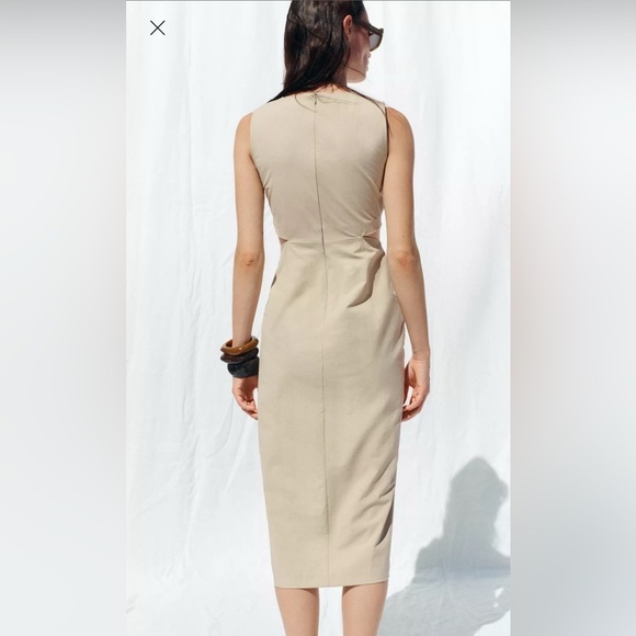 Zara cut out knot midi dress - Picture 4 of 7